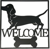 Welcome Dachshund Wall Art 40cm