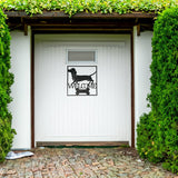 Welcome Dachshund Wall Art 40cm - Side View