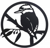 Round Kookaburra Metal Wall Art 60cm