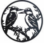 Round Happy Kookaburra Metal Wall Art 40cm