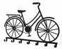 Bicycle Meatl Wall Art W 7 Hooks 30x21cm