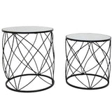 Phillip Mirror Top Side Table 53cm