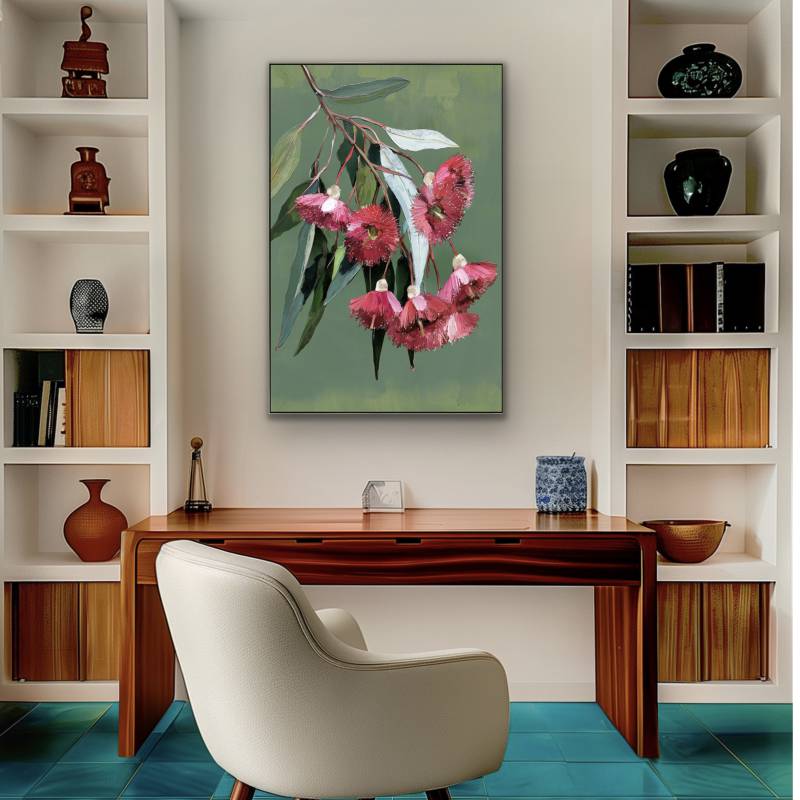 Gum Nut Framed Canvas 80x120cm