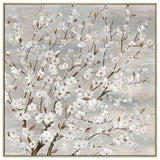 Wood Framed Blossom Canvas Wall Art 80cm - Front View