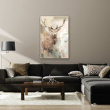 Hulio Deer Framed Canvas 80x120cm - Top-Down View