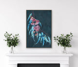 Gordon Gum Leaf Framed Canvas 90cm - Front View