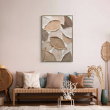 Modern Leaves Artwork 80x120cm - Side View