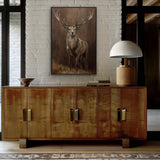 Buck The Deer Artwork Framed Wall Art 80x120cm - Side View