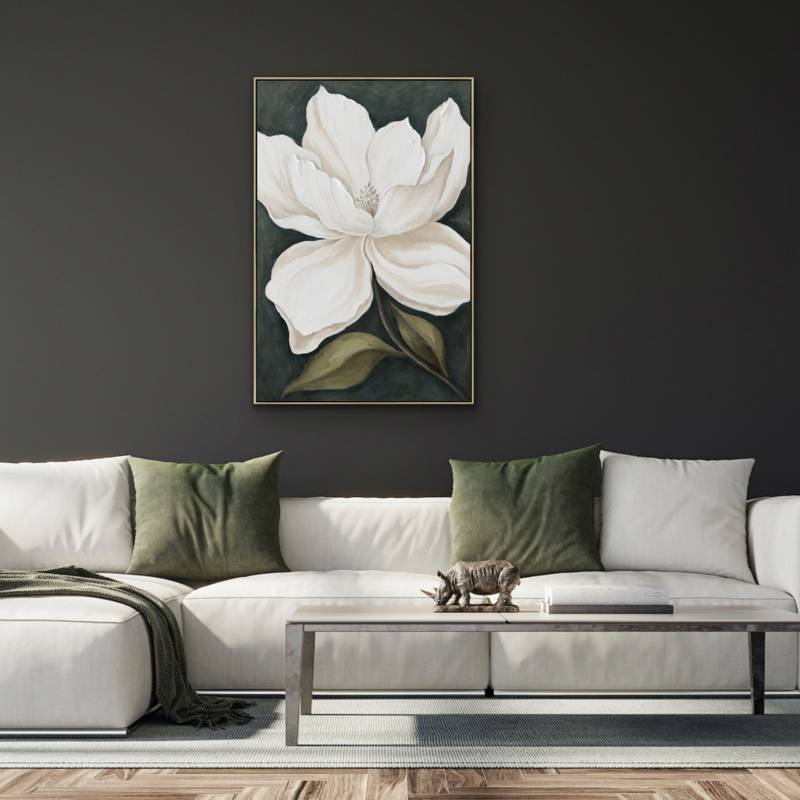 Magnolia Artwork Framed Wall Art 80x120cm