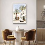 Mini Fiat Summer Artwork Framed Wall Art 80x120cm - Front View