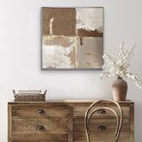 Sahara Artwork Framed Wall Art 80x80cm - Side View