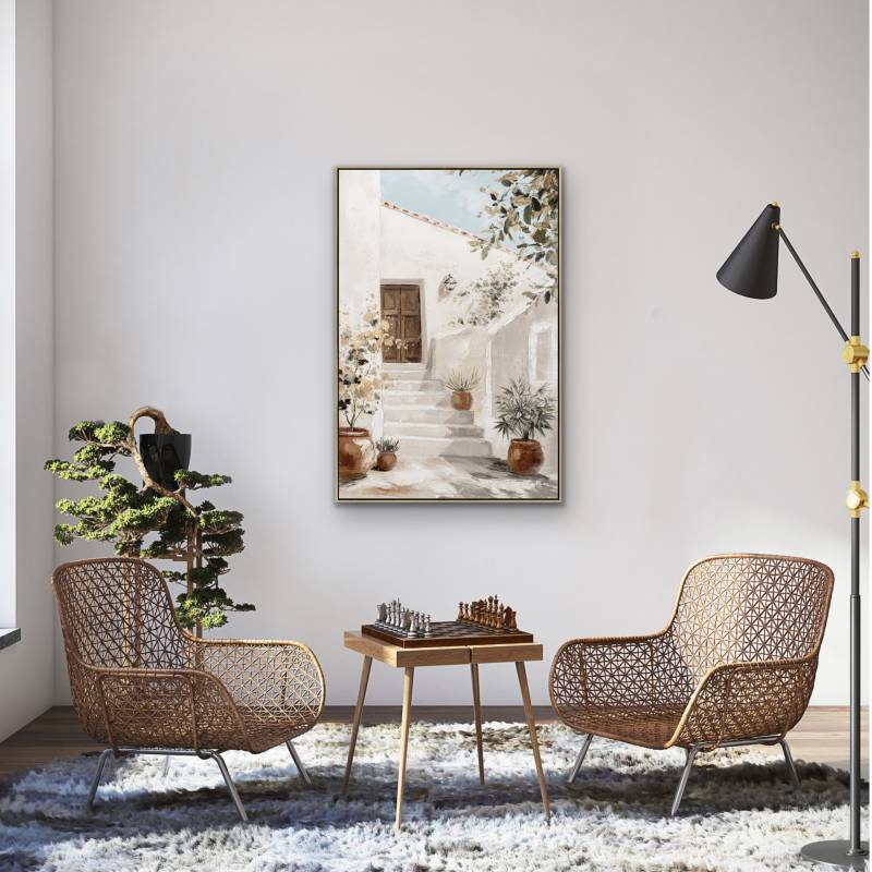 Tuscan Entrance Artwork Framed Wall Art 80x120cm