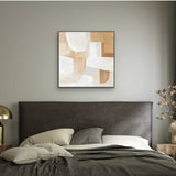 Alice Abstract Artwork Framed Wall Art 120x80cm - Top-Down View