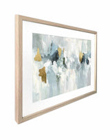 Marsden Abstract Artwork Framed W Glass Front 80x60cm - Side View
