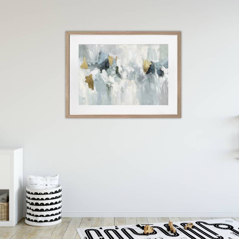 Marsden Abstract Artwork Framed W Glass Front 80x60cm