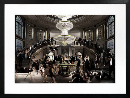 Welcome To The Party Artwork Framed W Glass Front 80x60cm
