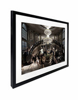 Welcome To The Party Artwork Framed W Glass Front 80x60cm - Side View