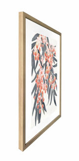 Australiana Artwork Framed W Glass Front 60x80cm - Side View