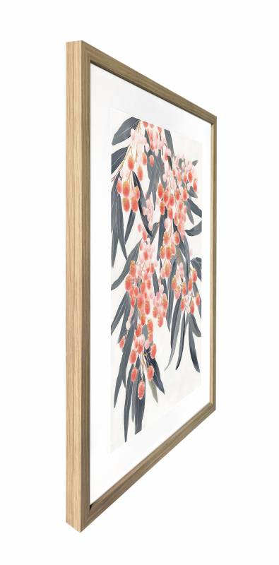 Australiana Artwork Framed W Glass Front 60x80cm