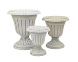 bulk 8 Fluted Urn Pot Medium Size 33x37cm