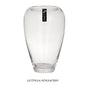 bulk 4 Roselle Glass Vase 28cm