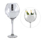 bulk 4 Glass Vase Wine Glass Flower 42cm