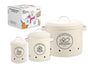 Set 3 Metal Breathable Tin Food Container 23cm
