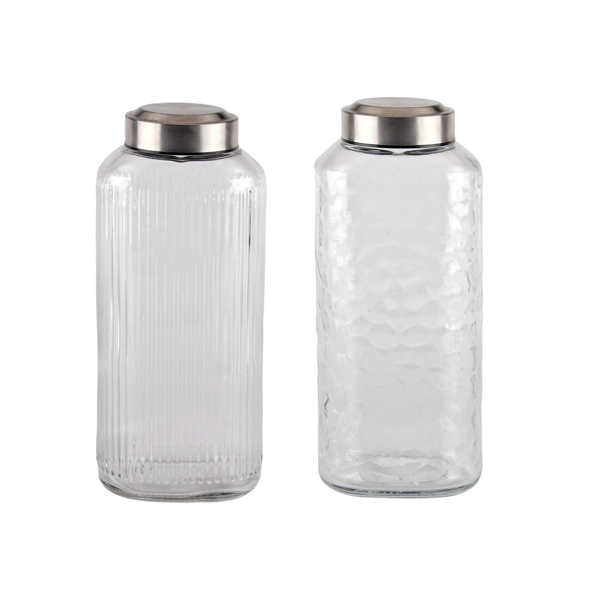 bulk 12 Glass Bottle w Metal Screw Lid 1.3Lt Assort 10x25cm