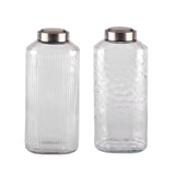 bulk 6 Glass Bottle w Metal Screw Lid 1.8Lt Assort 11x30cm