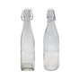 bulk 24 Clear Glass Bottle w Clip Lid 500ml 2 Asst 27cm
