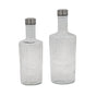 bulk 6 Clear Glass Bottle w Screw Lid 1.5Lt 31cm