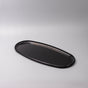 Platter Oval 42.5cm Black Lacquerware Glaze