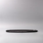 Platter Oval 42.5cm Black Lacquerware Glaze