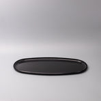 Platter Oval 42.5cm Black Lacquerware Glaze