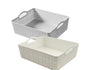 bulk 18 Rect Storage Basket w Handle 2 Asst 34cm
