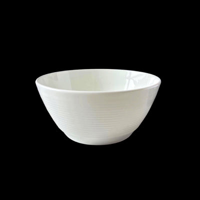 bulk 24 White Fine Bone China Embossed Bowl 13x6cm