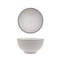 bulk 24 Sorrento Porcelain Embossed Rice Bowl w Black Rim 5" 12cm