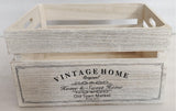 Vintage Home Wood Crates White Wash 40x22cm