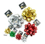 bulk 24 Holographic Gift Bow 7.5cm Assort Cols