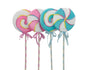Bulk 8 Xmas Candy Pop P/w&b/w Lollypops Lrg 4 Asst 25x4x71cm