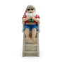 Bulk 4 Xmas Lifesaver Santa Polyresin Statue 12.9x11x31.8cm