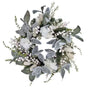 Xmas White Hydrangea & Berry Wreath 55cm
