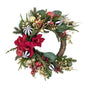 Xmas Amaryllis Glow Wreath Moon Shape 60cm