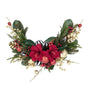 Xmas Amaryllis Glow Half Wreath 60cm