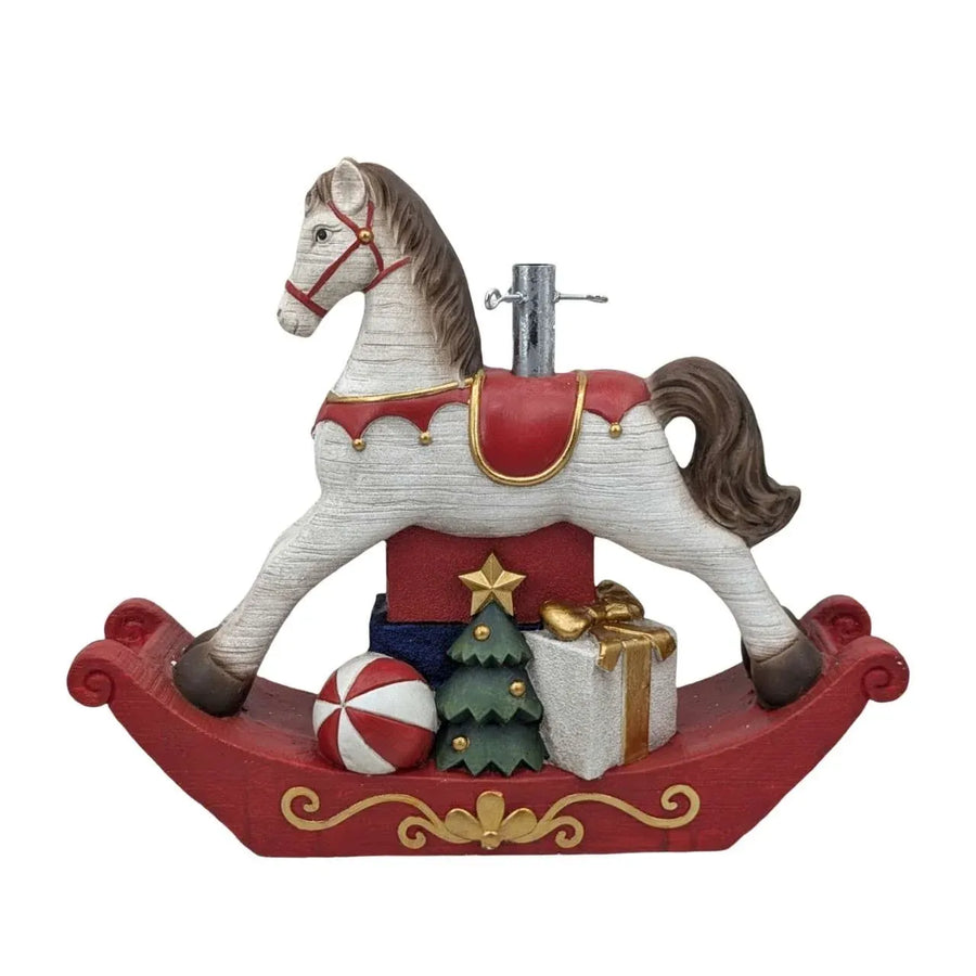 Xmas Rocking Horse Tree Stand 73x20.5x61cm