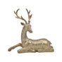 Bulk 4 Xmas Golden Elegance Polyresin Deer Sitting 34x13x33cm