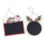 Bulk 24 Xmas Mdf Blackboard Hanger 17-18cm 2 Asst