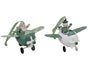 Bulk 12 Xmas Metal Airplane Hanger 9.5x14cm 2 Asst