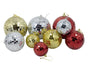 Bulk 24 Xmas Mirror Ball Hanger 9.8cm 3 Asst