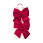 Bulk 24 Diamond & Velvet Red Bow pk2 12x13cm